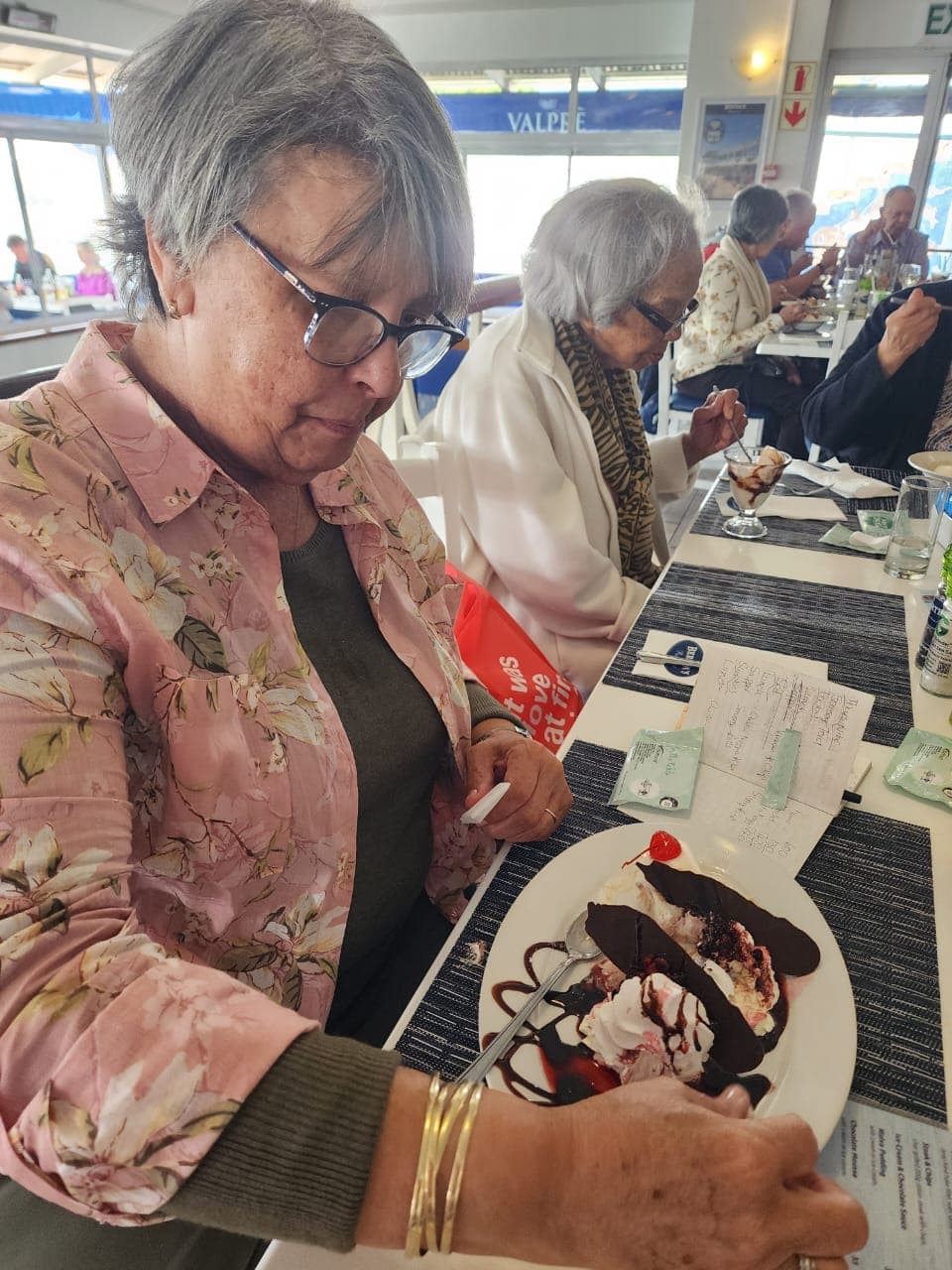 Teatime and knitting